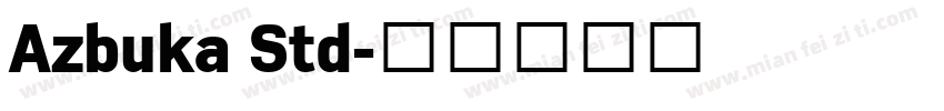 Azbuka Std字体转换